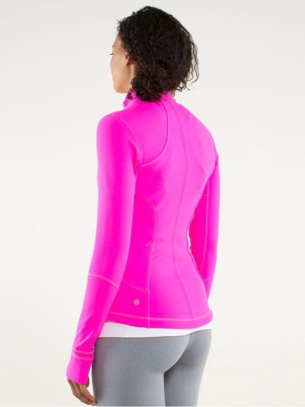 Lululemon Forme Jacket in Raspberry Glo Light/Hyper Stripe Raspberry Glow Light - Picture 16 of 16